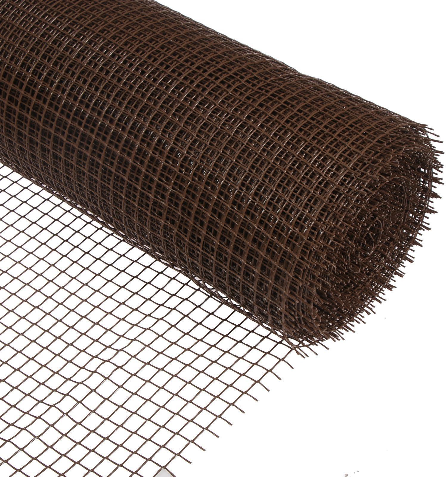 Сетка садовая, 1 × 20 м, ячейка 15 × 15 мм, коричневая, Greengo