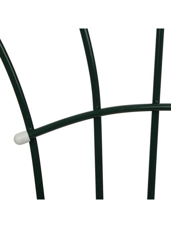 Шпалера, 160 × 60 × 1 см, металл, зелёная, «Салют»