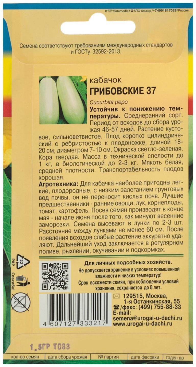 Семена Кабачок 