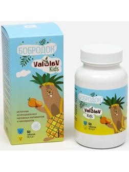Бобродок ValulaV Kids витаминный, 60 таблеток