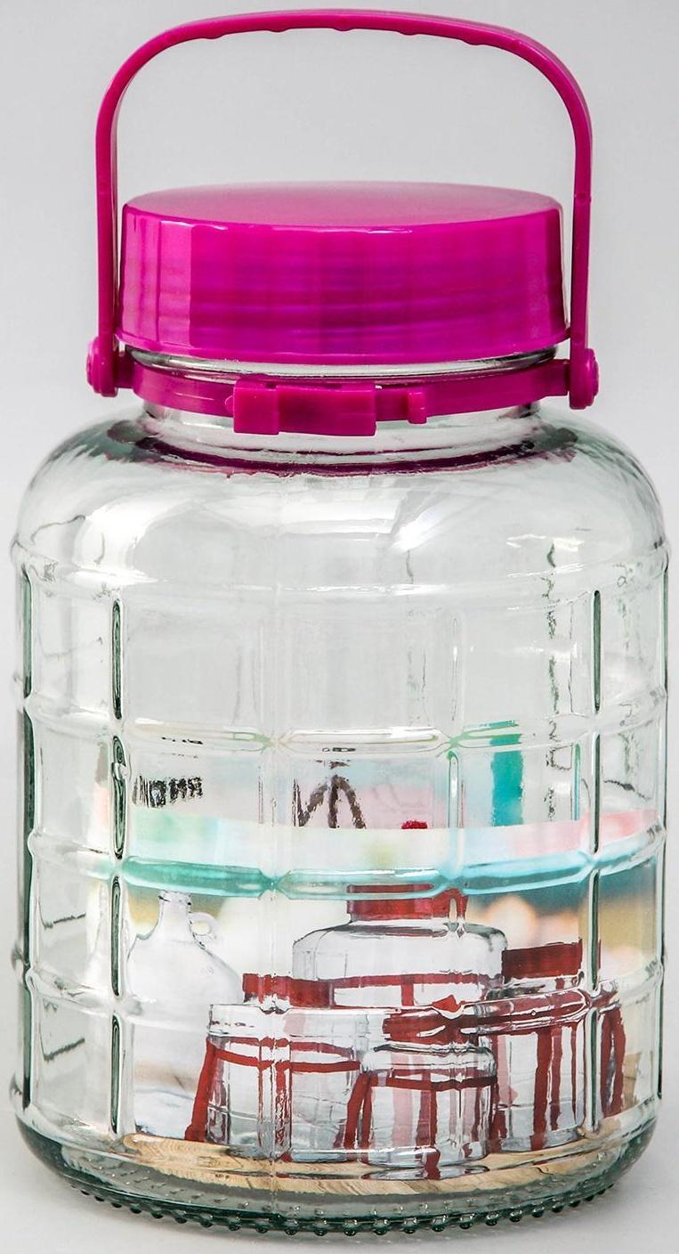 Банка стеклянная с гидрозатвором, 2 л