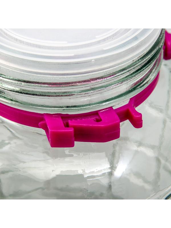 Банка стеклянная с гидрозатвором, 2 л