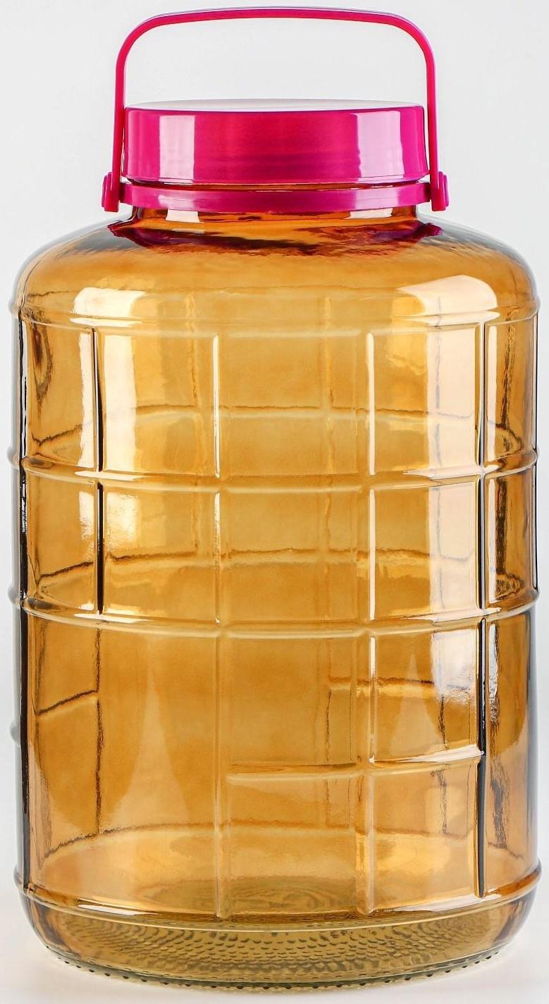 Банка стеклянная с гидрозатвором, 16 л