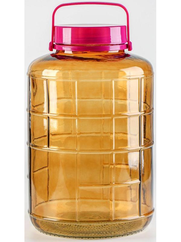 Банка стеклянная с гидрозатвором, 16 л