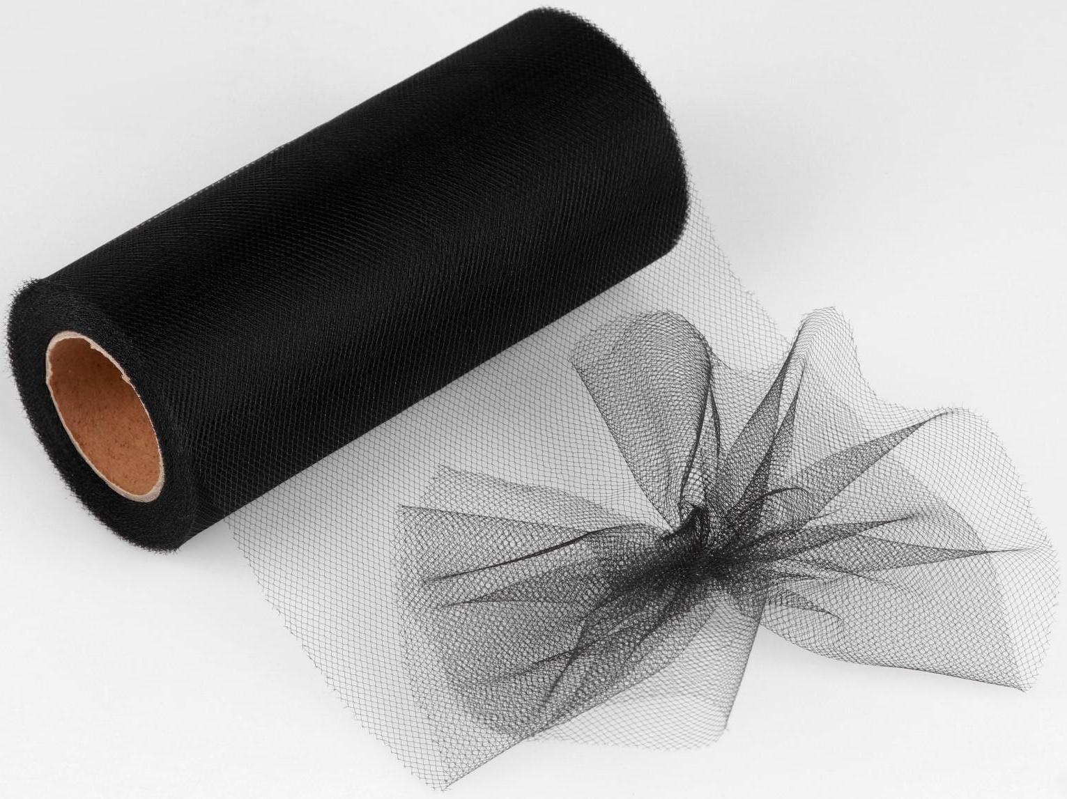 Фатин, 15 см, 11 ± 1 г/кв.м, 23 ± 1 м, цвет чёрный №21