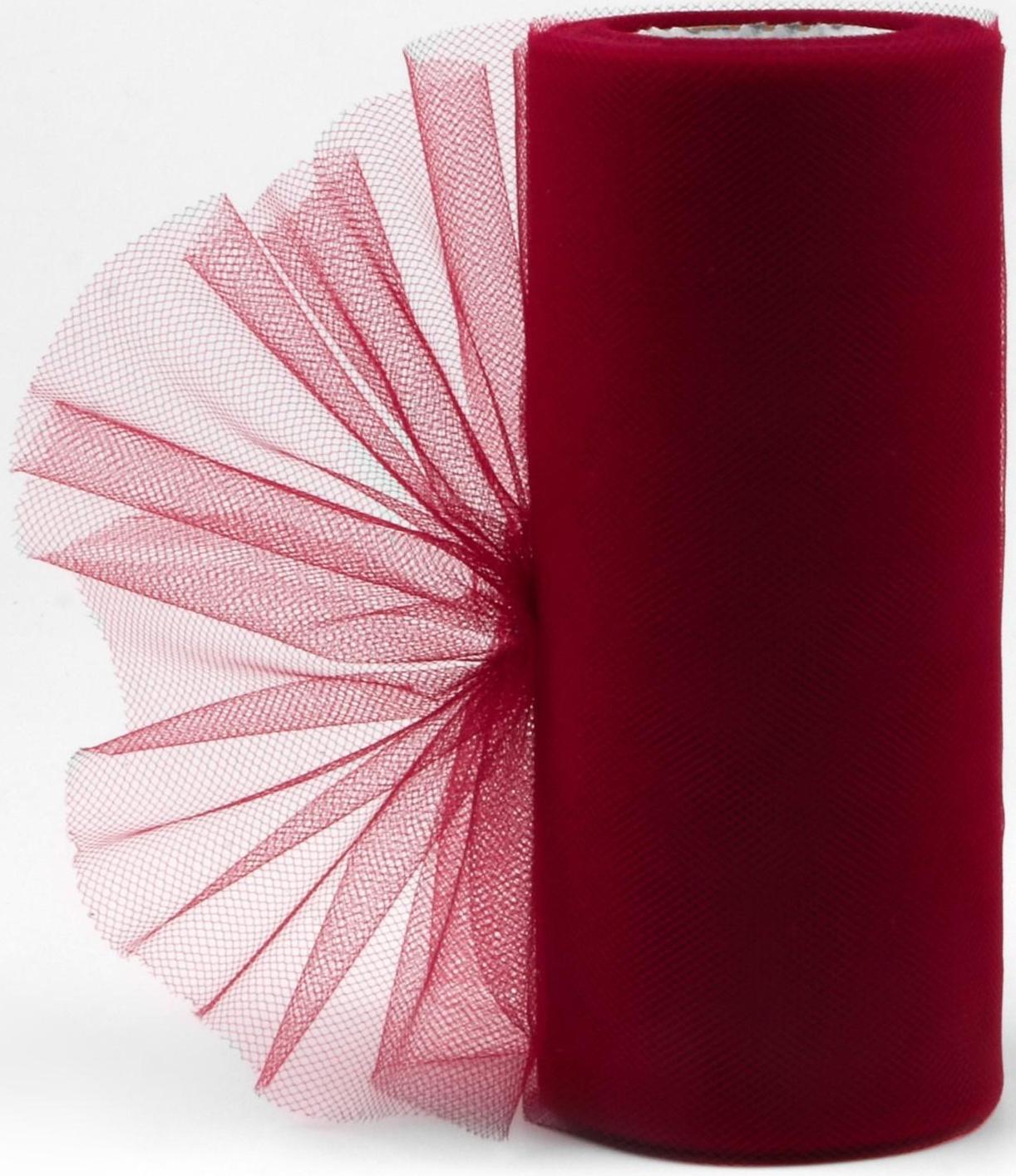 Фатин, 15 см, 11 ± 1 г/кв.м, 23 ± 1 м, цвет бордовый №33