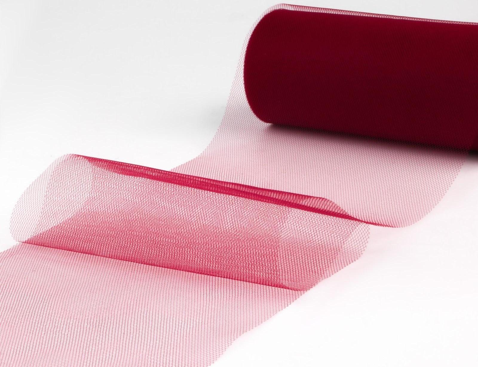 Фатин, 15 см, 11 ± 1 г/кв.м, 23 ± 1 м, цвет бордовый №33