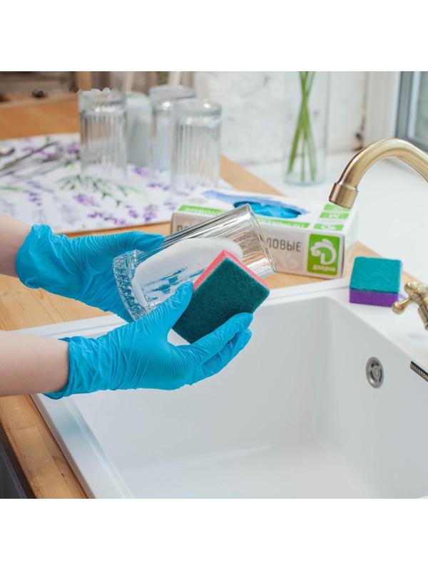 Перчатки нитриловые Доляна, размер M, 50 пар