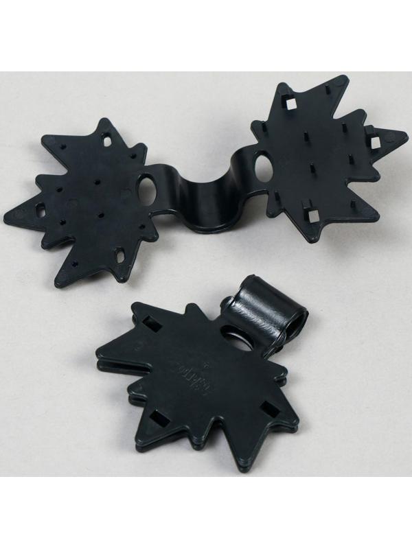 Сетка затеняющая, 5 × 4 м, плотность 55 г/м², зелёная, в наборе 19 клипс