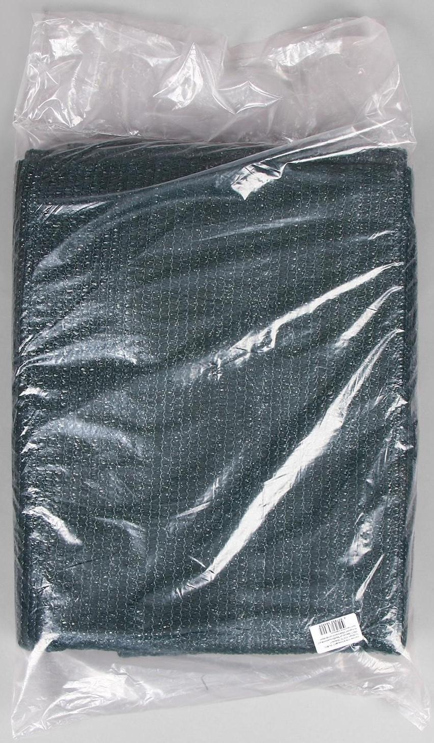 Сетка затеняющая, 5 × 2 м, плотность 80 г/м², зелёная, в наборе 15 клипс