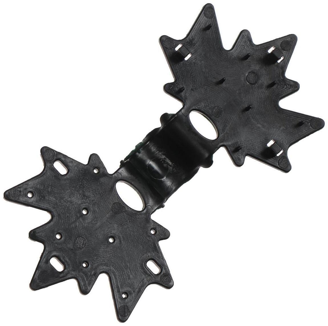 Клипса садовая, в наборе 20 шт., чёрная, «Кленовый лист»