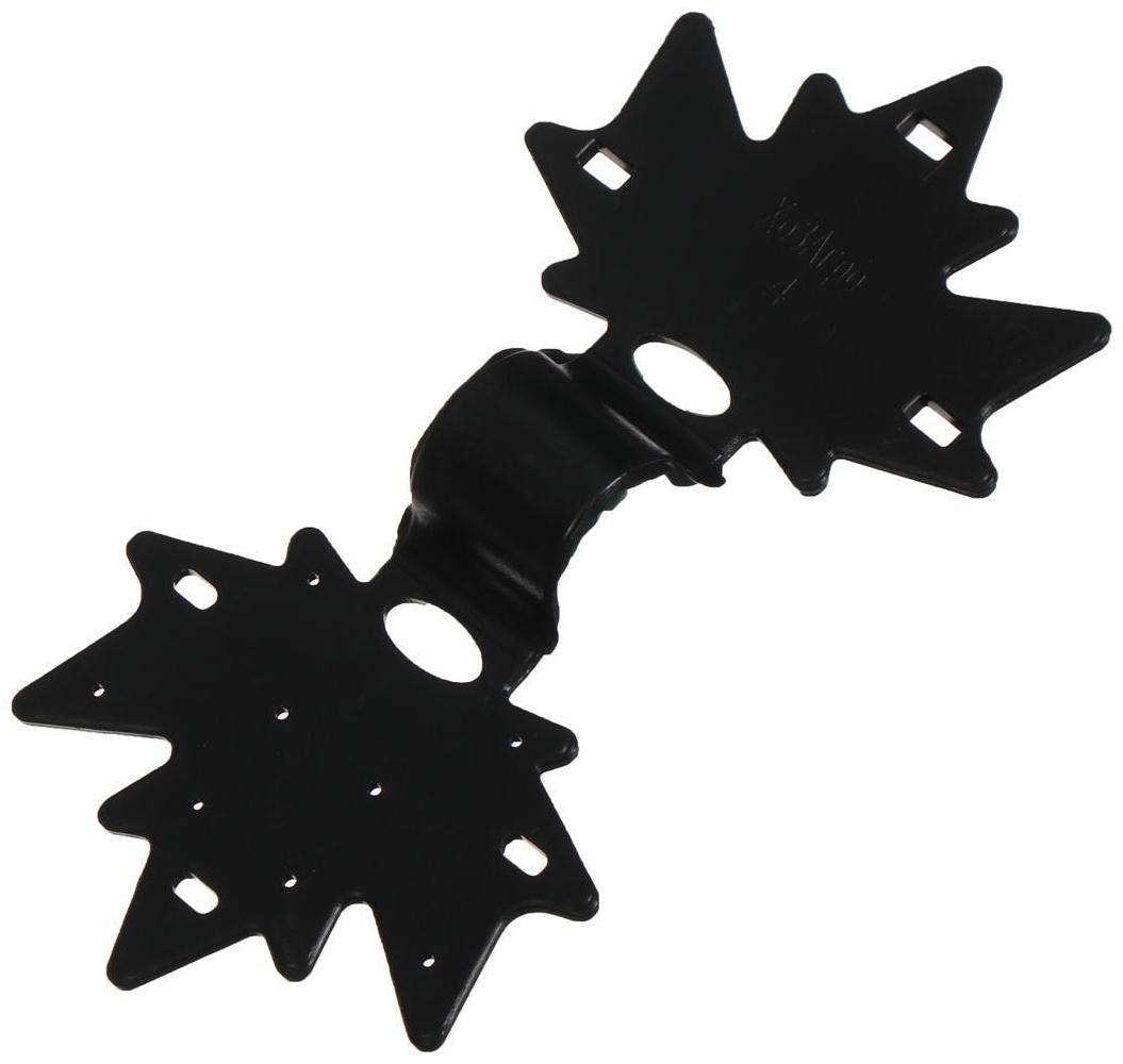 Клипса садовая, в наборе 20 шт., чёрная, «Кленовый лист»