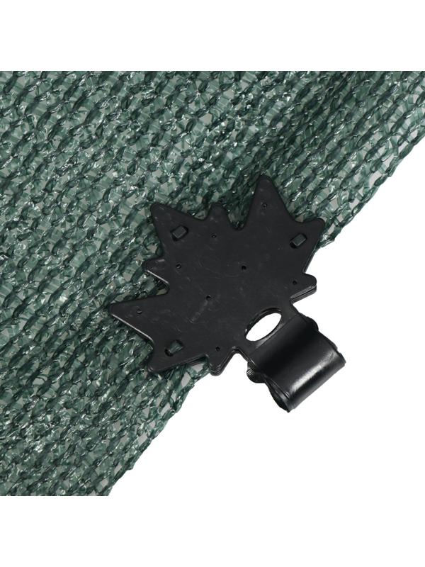 Клипса садовая, в наборе 20 шт., чёрная, «Кленовый лист»