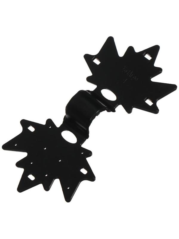 Клипса садовая, в наборе 20 шт., чёрная, «Кленовый лист»