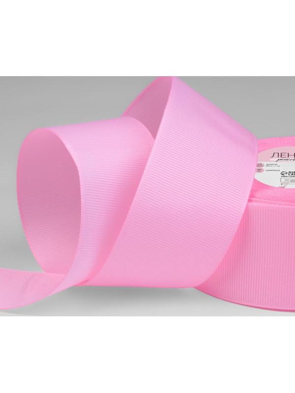 Лента репсовая, 40 мм, 23 ± 1 м, цвет светло-розовый №04