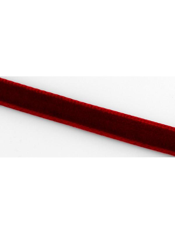 Лента бархатная, 6 мм, 18 ± 1 м, цвет бордовый №43