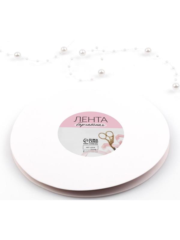 Лента бархатная, 6 мм, 18 ± 1 м, цвет розовый №08