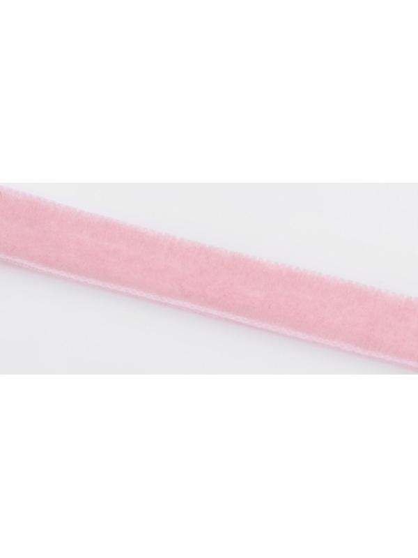 Лента бархатная, 6 мм, 18 ± 1 м, цвет розовый №08