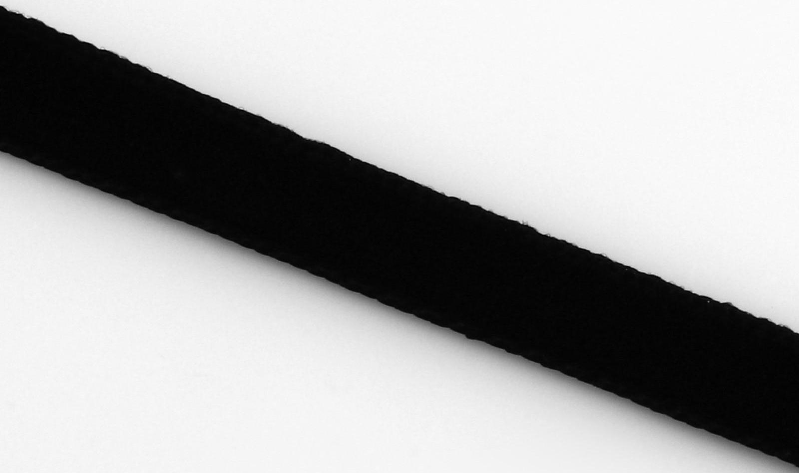 Лента бархатная, 6 мм, 18 ± 1 м, цвет чёрный №03