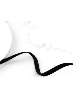 Лента бархатная, 6 мм, 18 ± 1 м, цвет чёрный №03