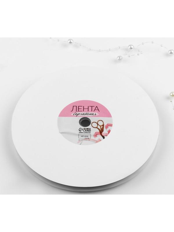 Лента бархатная, 6 мм, 18 ± 1 м, цвет красный №40