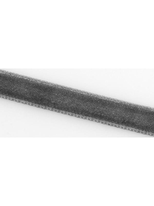 Лента бархатная, 6 мм, 18 ± 1 м, цвет серый №63
