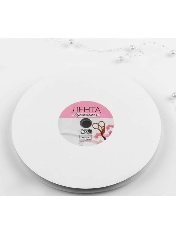 Лента бархатная, 6 мм, 18 ± 1 м, цвет серый №63