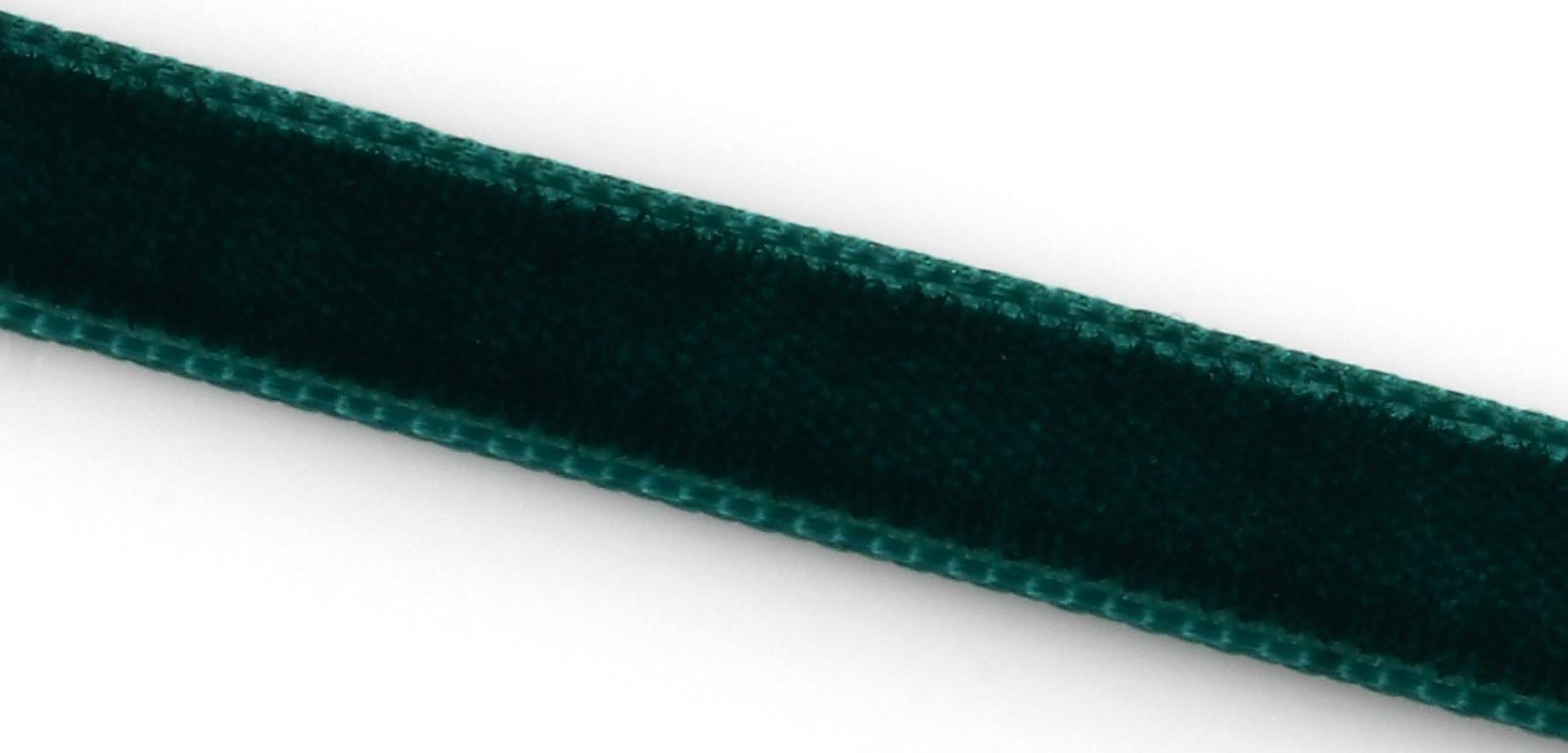 Лента бархатная, 6 мм, 18 ± 1 м, цвет изумрудный №34