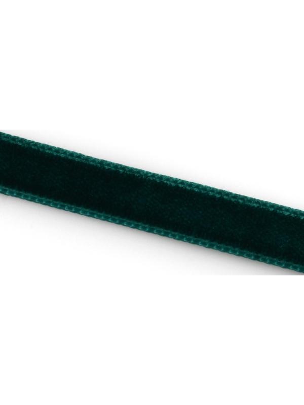 Лента бархатная, 6 мм, 18 ± 1 м, цвет изумрудный №34