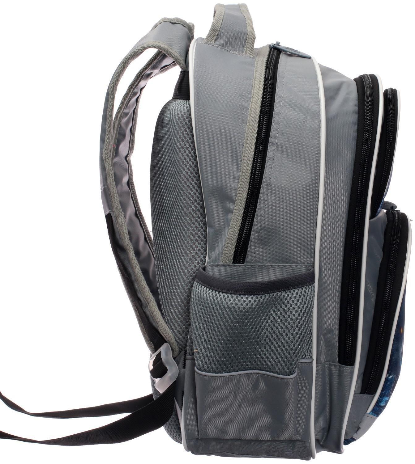 Рюкзак школьный, 36 х 23 х 13 см, эргономичная спинка, Calligrata П 