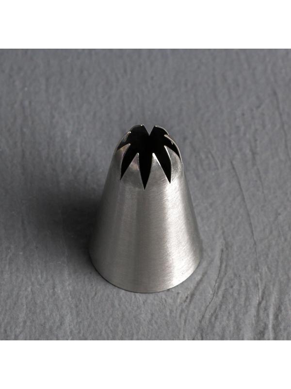 Насадка кондитерская KONFINETTA «Закрытая звезда», d=3 см, выход 0,8 см, нержавеющая сталь