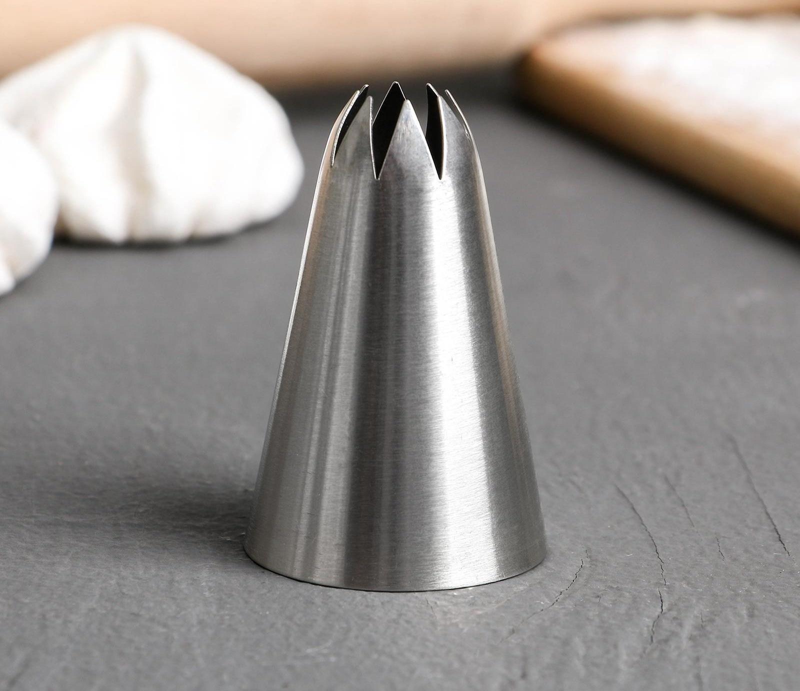 Насадка кондитерская KONFINETTA «Закрытая звезда», d=3 см, выход 1,2 см, нержавеющая сталь