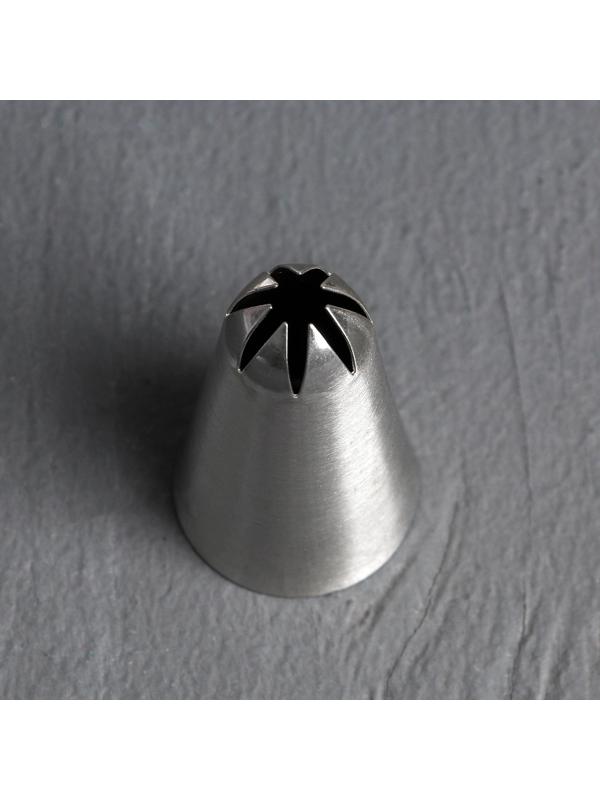 Насадка кондитерская KONFINETTA «Закрытая звезда», d=3 см, выход 1,8 см, нержавеющая сталь