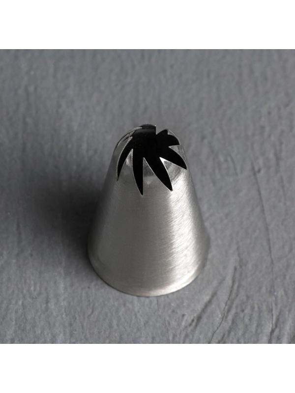 Насадка кондитерская KONFINETTA «Закрытая роза», d=3 см, выход 0,9 см, нержавеющая сталь