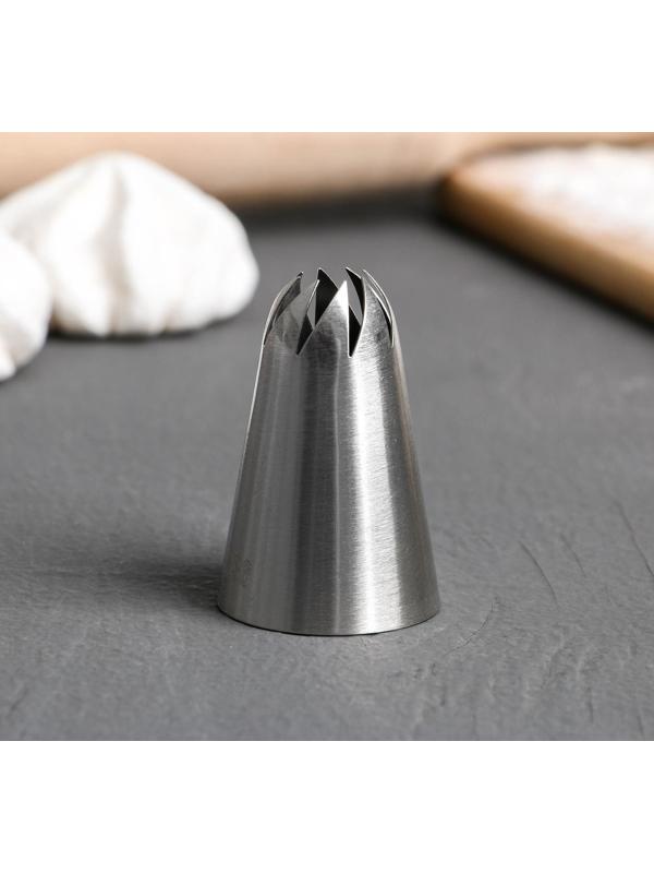 Насадка кондитерская KONFINETTA «Закрытая роза», d=3 см, выход 1 см, нержавеющая сталь