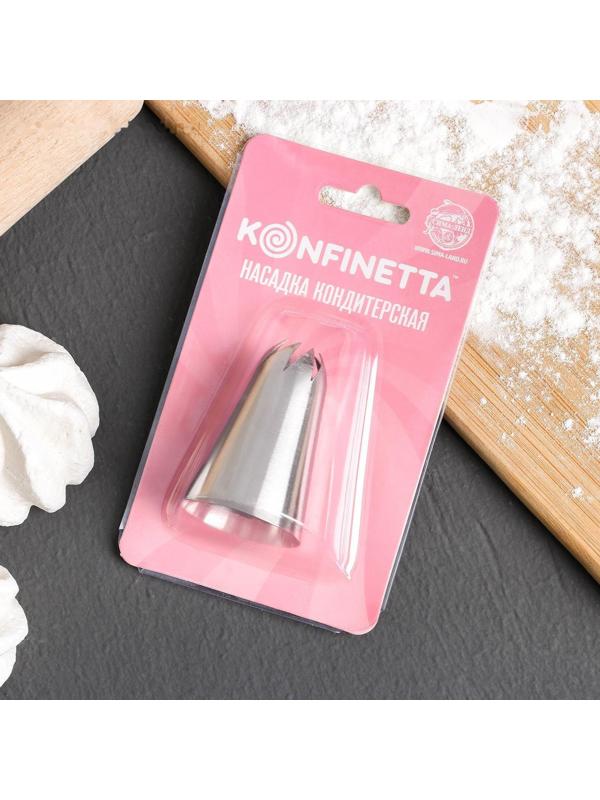Насадка кондитерская KONFINETTA «Закрытая роза», d=3 см, выход 1 см, нержавеющая сталь