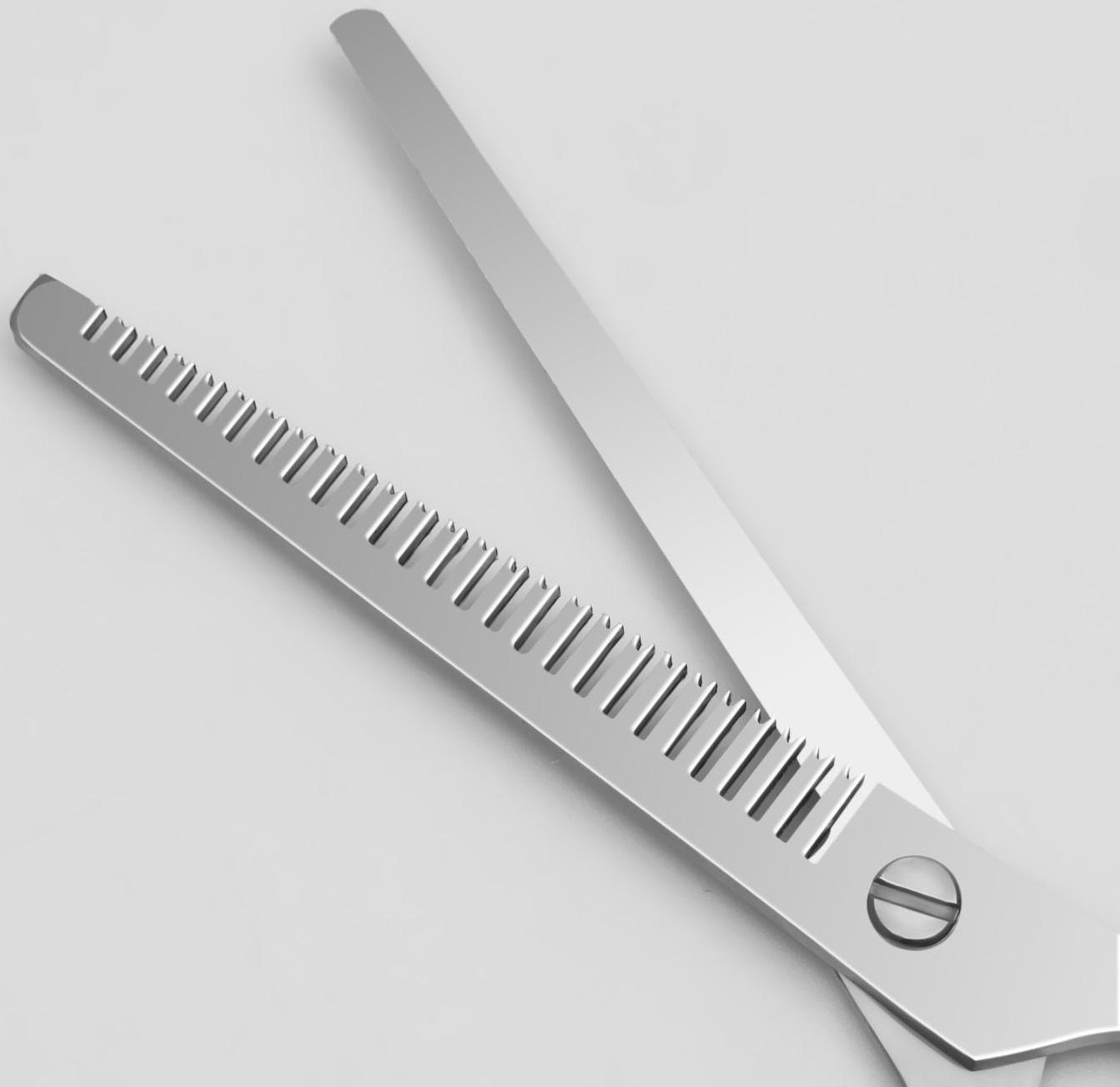 Ножницы филировочные с упором, лезвие — 6,5 см, цвет МИКС