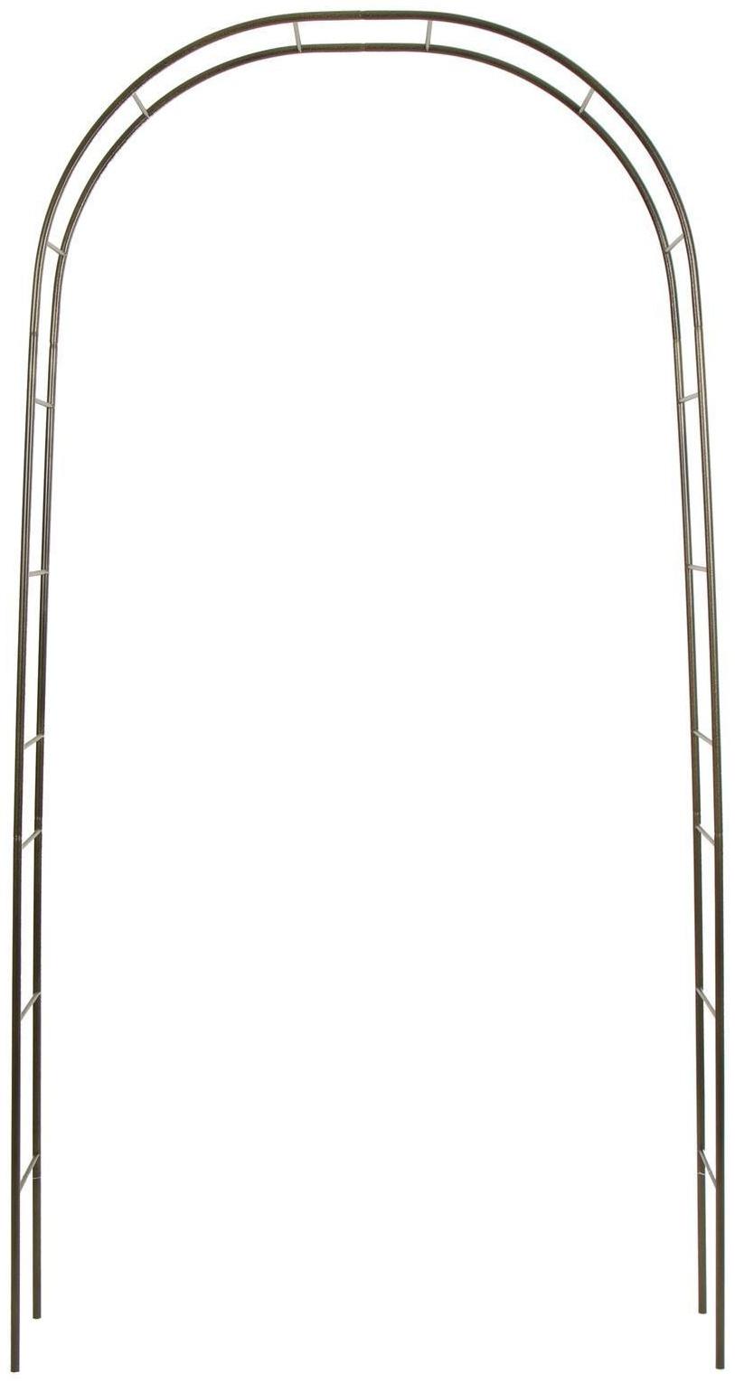 Арка садовая, разборная, 240 × 125 × 36.5 см, металл, бронзовая