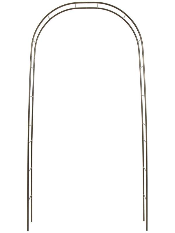 Арка садовая, разборная, 240 × 125 × 36.5 см, металл, бронзовая