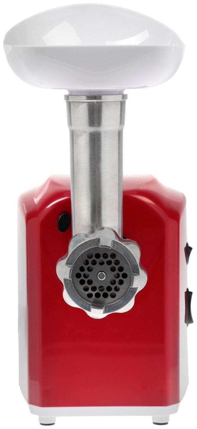 Мясорубка электрическая KELLI KL-5003, 1300 Вт, 2 скорости, 2 насадки, красная