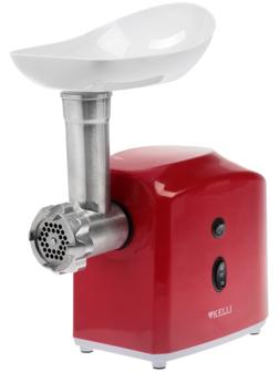 Мясорубка электрическая KELLI KL-5003, 1300 Вт, 2 скорости, 2 насадки, красная