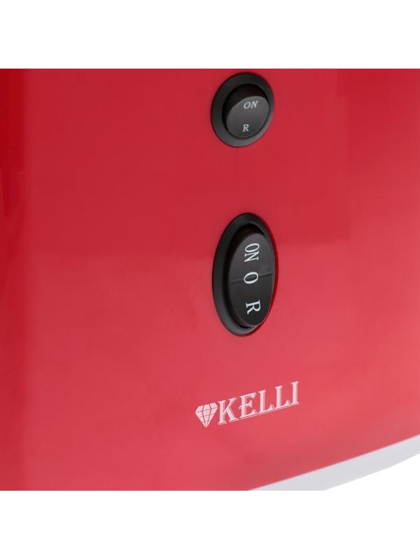 Мясорубка электрическая KELLI KL-5003, 1300 Вт, 2 скорости, 2 насадки, красная