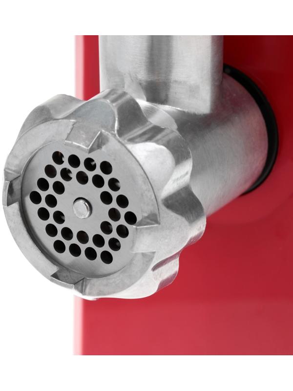 Мясорубка электрическая KELLI KL-5003, 1300 Вт, 2 скорости, 2 насадки, красная