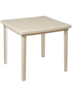 Стол квадратный, 800 х 800 х 740 мм, цвет бежевый