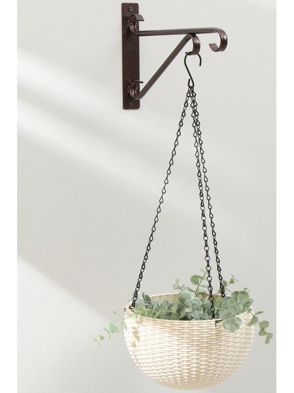 Кронштейн для кашпо, 30 см, металл, «Трубка»