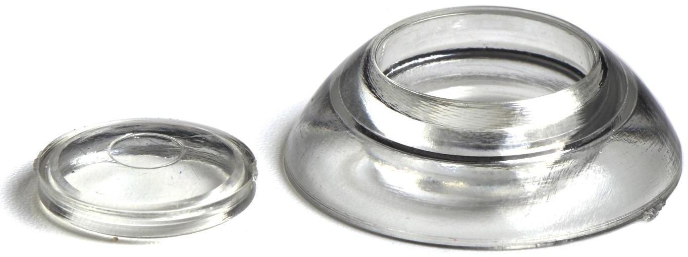 Термошайба мини из поликарбоната, d = 30 мм, УФ-защита, прозрачная, набор 50 шт.