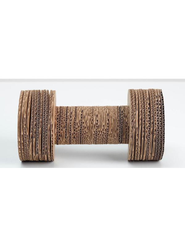 Когтеточка из картона с кошачьей мятой «Кото-йога», гантель, 12 × 23 см