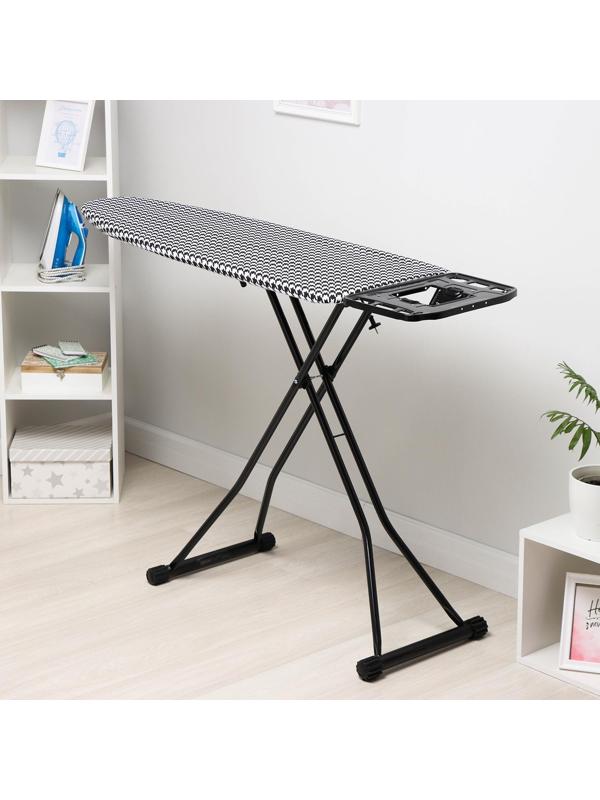 Доска гладильная «Гусиная лапка», 123,5×46 см, регулируемая высота до 90 см