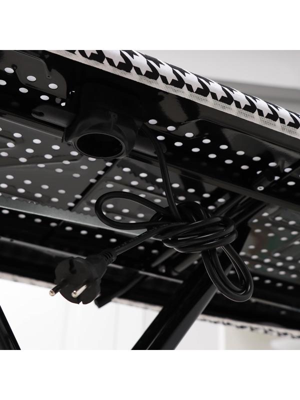 Доска гладильная «Гусиная лапка», 123,5×46 см, регулируемая высота до 90 см