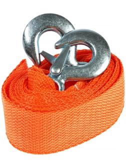 Буксировочный трос РОСТРОС 2.5 т, 4 м, 2 крюка, сумка